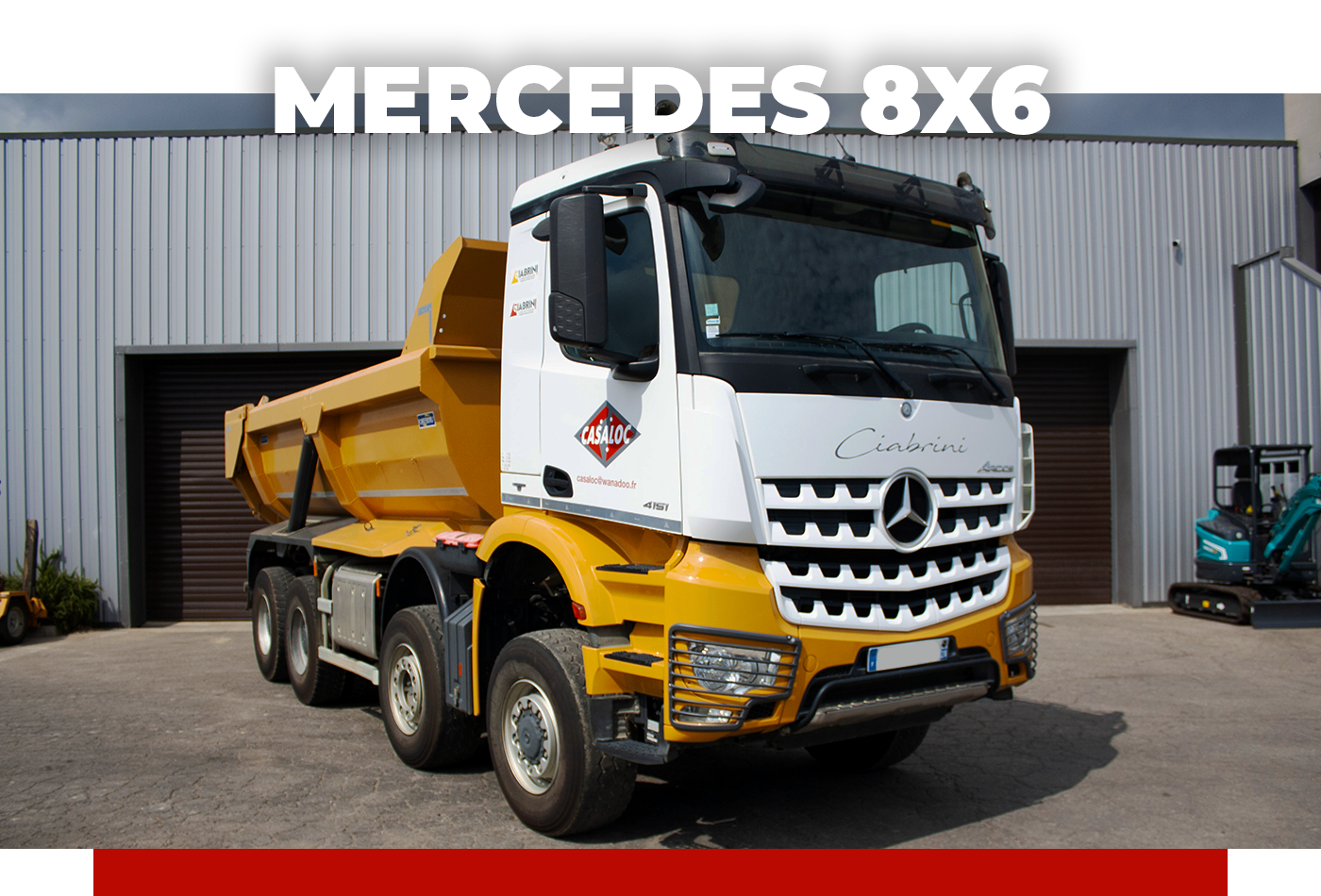 Camion benne Mercedes 8x6