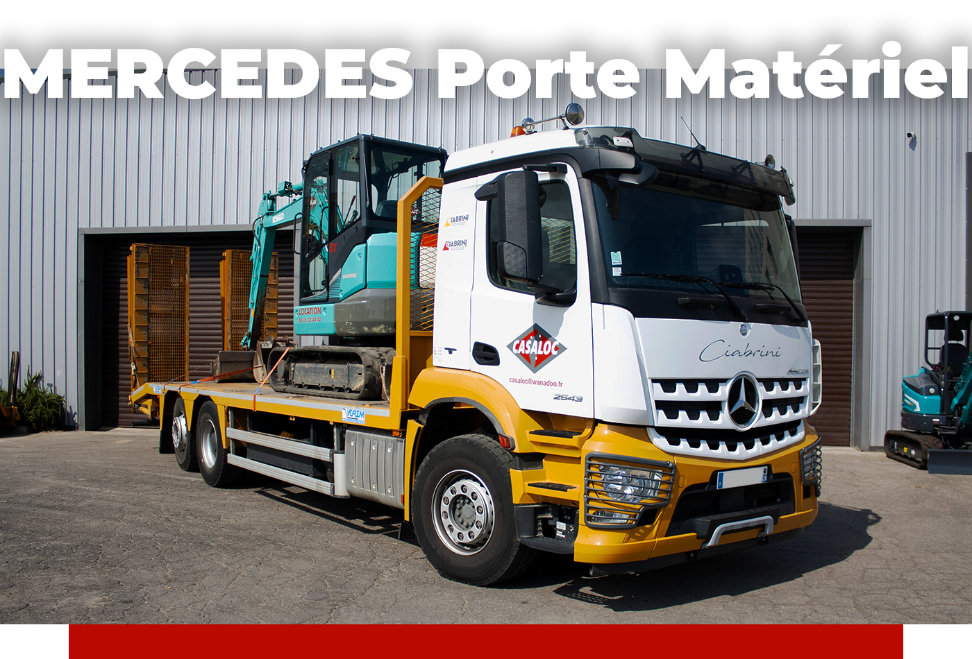 Camion porte engins Mercedes Porte Matériel